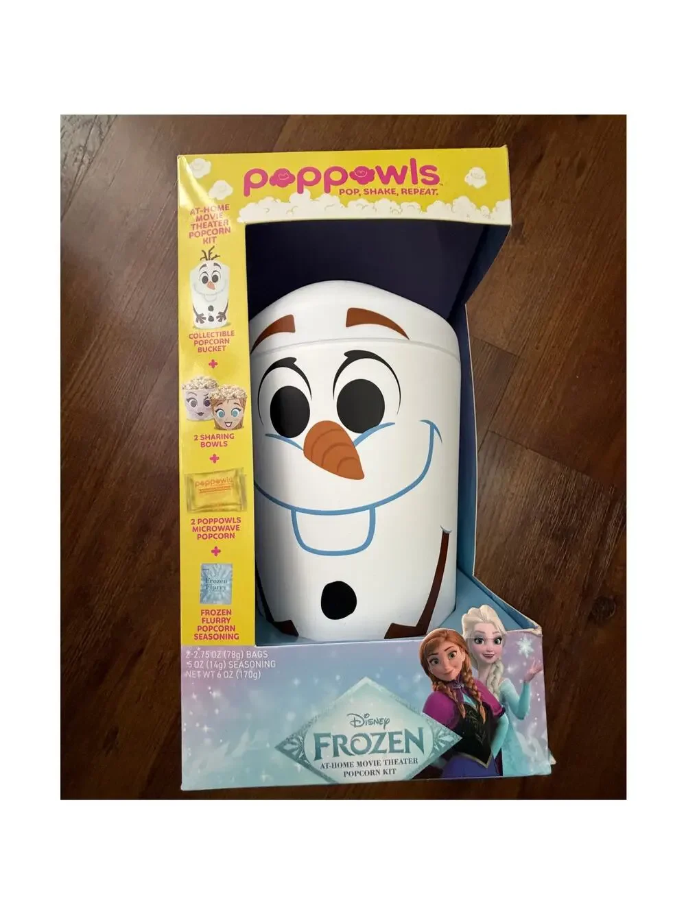 Poppowls Disney Frozen Home Movie Theater Popcorn Kit NIB